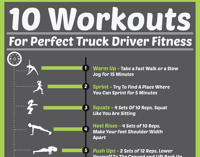 INFOGRAPHIC: 10 Workouts For Perfect Truck Driver Fitness