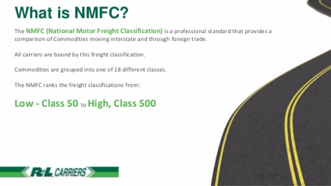 Freight Class Chart For Ltl