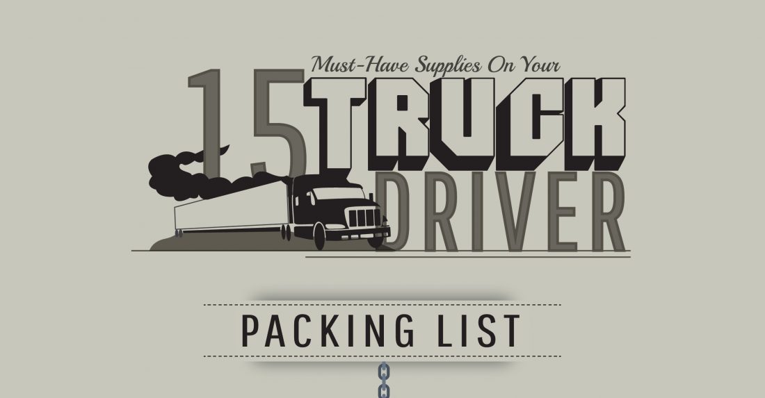 Supplies On Your Truck Driver Packing List